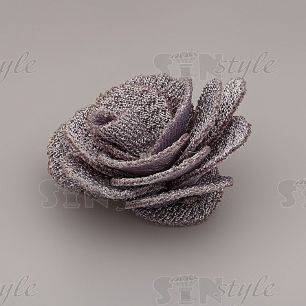 Цветочки декоративные, цвет серый, размер 28 мм, фото 2