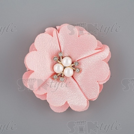 Цветочки декоративные, цвет розовый, размер 60 мм,  фото 1