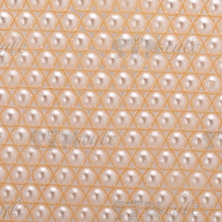 Бусины под жемчуг прибивные, размер 6 мм, цвет бежевый, вес 500 г  фото 2