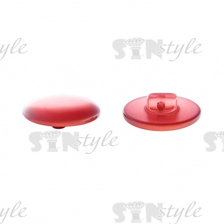 Пуговица пластиковая на ножке, грязно-розовая перламутровая, 32L фото 2