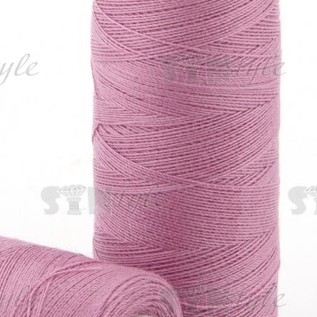 Нитки полиэстер 40/2, цвет №177 (темно-сиреневый), катушка  400Y фото 2