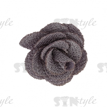 Цветочки декоративные, цвет серый, размер 28 мм, фото 1