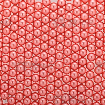 Бусины под жемчуг прибивные, размер 5 мм, цвет персиковый, вес 500 г  фото 1