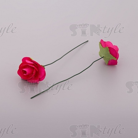 Цветочки декоративные, цвет малина, размер 20 мм, 144 шт/уп фото 2