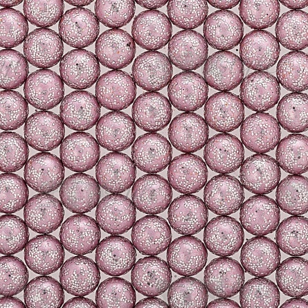 Бусины под жемчуг прибивные с серебряным напылением, размер 5 мм, цвет розовый, вес 500 г  фото 2