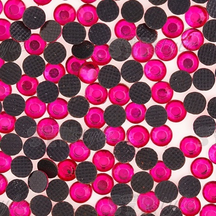 Стразы термоклеевые акриловые SS16, цвет фуксия, 20160 шт фото 3