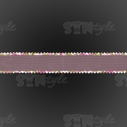 Декоративная лента капроновая, ширина 25 мм, намотка 25 ярдов, цвет розовый фото 3