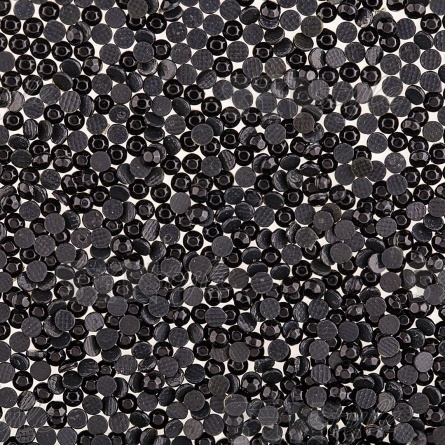 Стразы термоклеевые акриловые SS10, цвет черный, 500 гр/уп фото 2