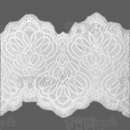 Кружево "Французское", ширина 250мм, цвет шампань, длина 3 метра фото 1