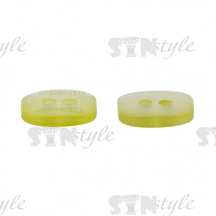 Пуговица пластиковая на два прокола, размер 20L, цвет салатовый фото 3