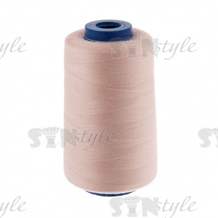 Нитки полиэстер 40/2, цвет №1542,(светло-бежевый), катушка  5000Y фото 1