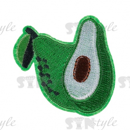 Термоаппликация "Авокадо", размер 55х52 мм  фото 1