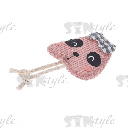 Аппликация 3D "Хомячок", цвет грязно-розовый, размер 35х60 мм фото 2