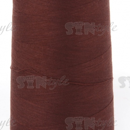 Нитки полиэстер 40/2, цвет №492 (темно-коричневый), 5000Y фото 2