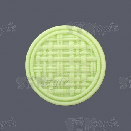 Пуговица пластиковая на ножке, размер 34L, цвет светло-зеленый фото 1