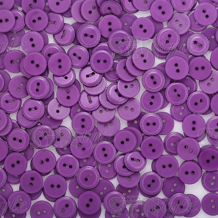 Пуговица пластиковая на два прокола, 20L, цвет сирень фото 4