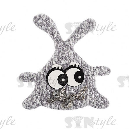 Аппликация 3D, цвет серый, размер 45х45 мм фото 1