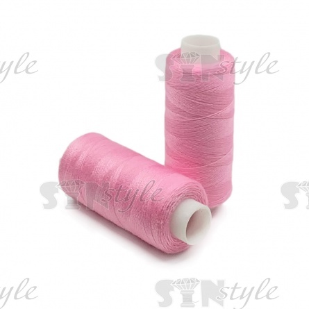 Нитки полиэстер 40/2, цвет №1105 (розовый), катушка 400Y фото 1