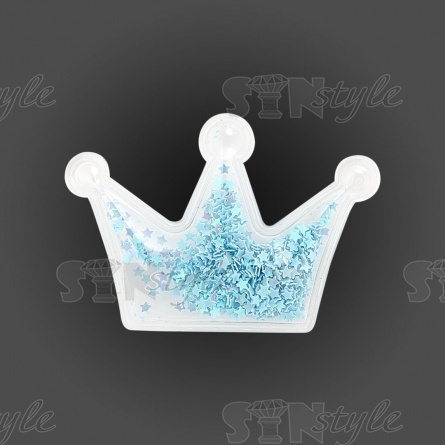 Аппликация прозрачная "Корона" №2, размер 6х4,5 см фото 1