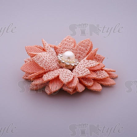 Цветочки декоративные, цвет грязно-розовый, размер 35 мм,  фото 2