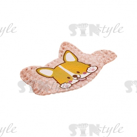 Аппликация 3D "Лисичка", цвет грязно-розовый, размер 53х28 мм фото 3