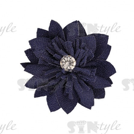 Цветочки декоративные, цвет темно-синий, размер 45 мм,  фото 1