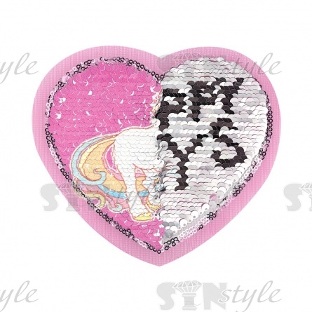 Аппликация текстильная синтетическая, размер 150х130 мм фото 3