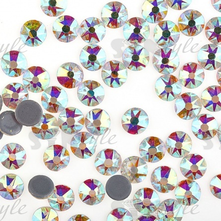 Стразы термоклеевые стеклянные Crystal SS30, цвет радужный (голография), 288 шт/уп фото 1