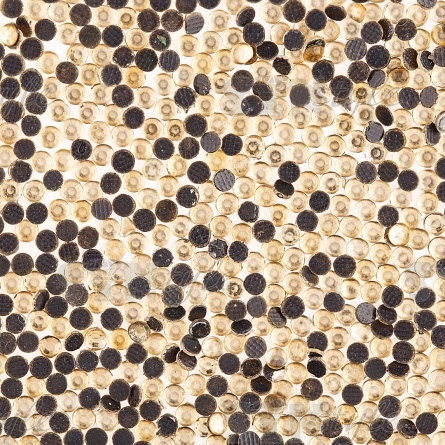 Стразы термоклеевые акриловые SS10, цвет золотистый, 500 гр/уп фото 2