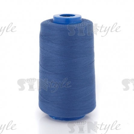 Нитки полиэстер 40/2, цвет №313 (серо-синий), 5000Y фото 1