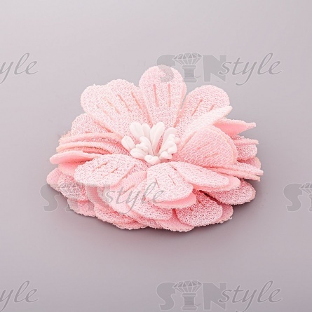 Цветочки декоративные, цвет розовый, размер 55 мм,  фото 2