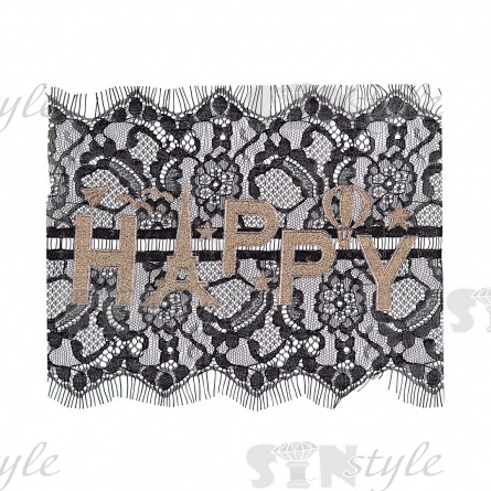 Аппликация кружевная пришивная, размер 230х200 мм фото 1