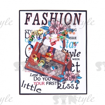 Аппликация пришивная, размер 135х170 мм фото 1