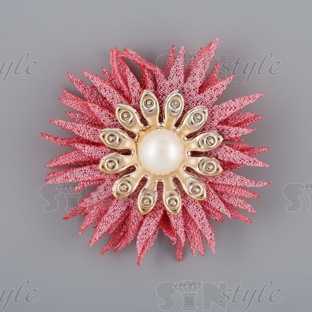 Цветочки декоративные, цвет грязно-розовый, диаметр 45 мм,  фото 1