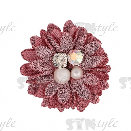 Цветочки декоративные, цвет пурпурный, размер 40 мм,  фото 1