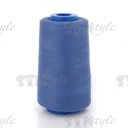 Нитки полиэстер 40/2, цвет №2027 (темно-голубой), 5000Y фото 1