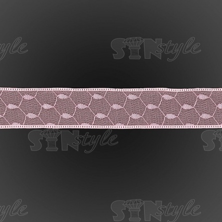 Декоративная лента капроновая двухслойная, ширина 25 мм, намотка 25 ярдов, цвет светло-розовый  фото 3