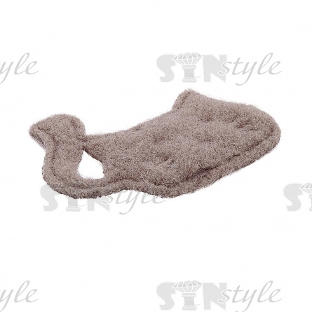 Аппликация 3D "Котик", цвет серый, размер 35х27 мм фото 2