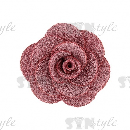 Цветочки декоративные, цвет пурпурный, размер 40 мм,  фото 1