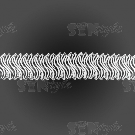 Кружево ажурное матовая нить, ширина 90 мм, цвет белый, намотка 15 ярдов фото 1