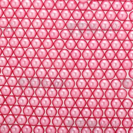 Бусины под жемчуг, размер 10 мм, цвет грязно-розовый, вес 500 г  фото 1