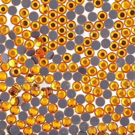 Стразы термоклеевые стеклянные SS20, форма круг, цвет желтый (937), 720 шт/уп (D5) фото 1