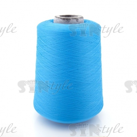 Нитки полиэстер 150D/1, цвет №255 (ярко-голубой) фото 1
