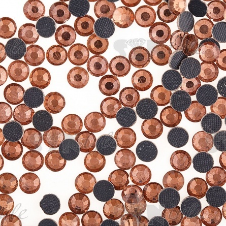 Стразы термоклеевые стеклянные SS20, форма круг, цвет персиковый (931), 720 шт/уп фото 1