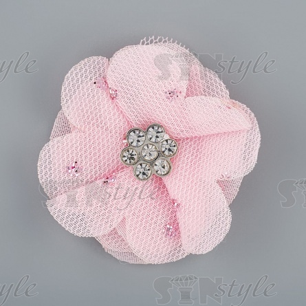 Цветочки декоративные, цвет розовый, размер 40 мм,  фото 1