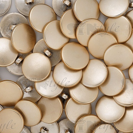 Пуговица пластиковая на ножке, размер 20L, цвет матовое золото фото 3