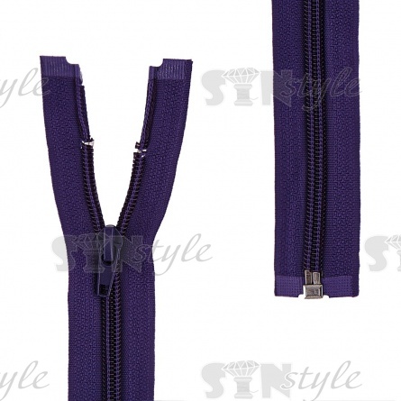 Молиня спираль, тип 5, разьемная, длина 70 см, цвет 194 (фиолетовый), "простой" бегунок фото 1