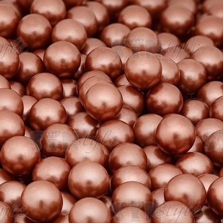 Бусины под жемчуг прибивные, размер 8 мм, цвет капучино, вес 500 г фото 3