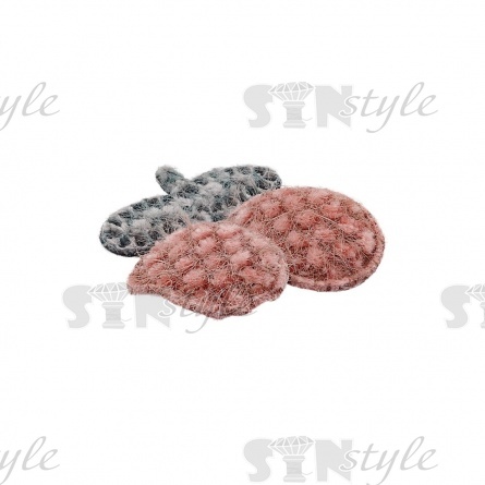 Аппликация 3D "Вишенки", цвет серый+грязно-розовый, размер 35х30 мм фото 2