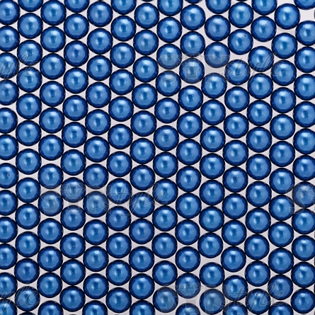 Бусины под жемчуг прибивные, размер 6 мм, цвет синий, вес 500г фото 1